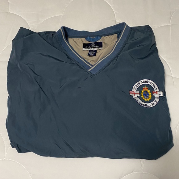 Vintage 100th Anniversary Canadian Navy V-Neck Windbreaker - Picture 3 of 5